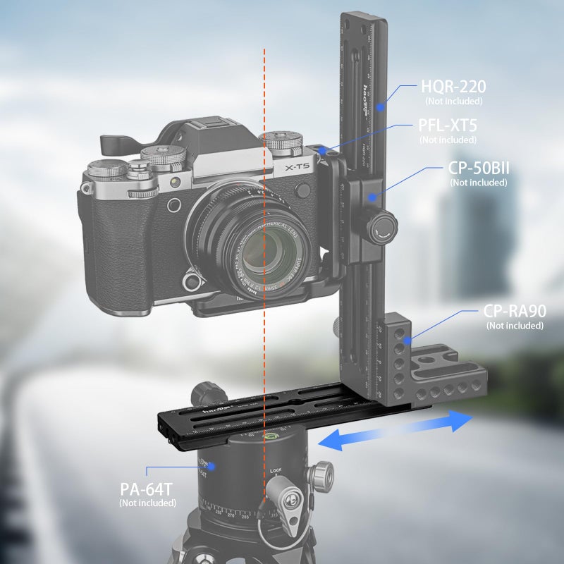 Haoge HQR-160 160mm Multi-Purpose Long Quick Release Extender Rail Sliding Plate for Camera Tripod Ballhead Clamp fit RRS Benro Arca Swiss Sunwayfoto - Image 4